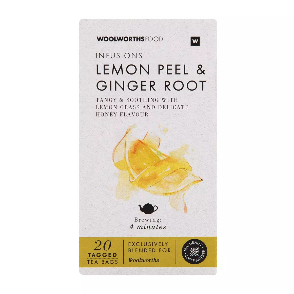 Lemon Peel and Ginger Root Tea 20pk
