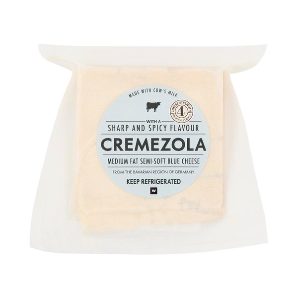 Cremezola Medium Fat Semi-Soft Blue Cheese Avg 180g Cremezola Medium Fat Semi-Soft Blue Cheese Avg 180g
