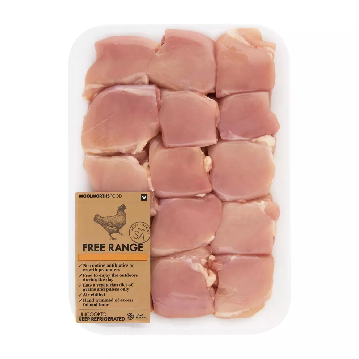 Free Range Skinless Chicken Thigh Fillets Avg 900g