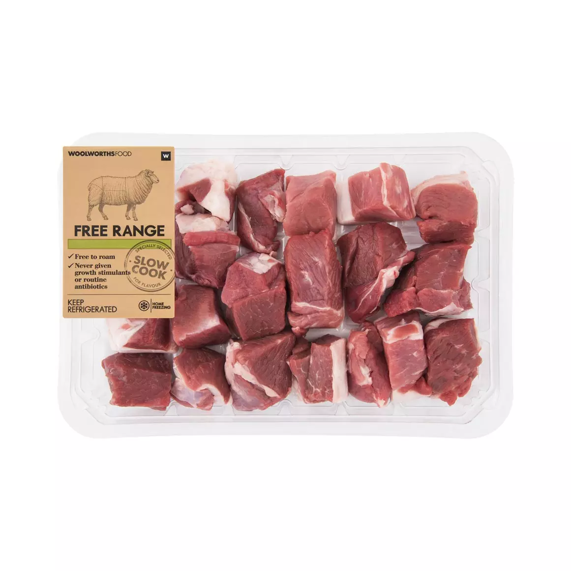 Free Range Lamb Leg Cubes Avg 500g Free Range Lamb Leg Cubes Avg 500g