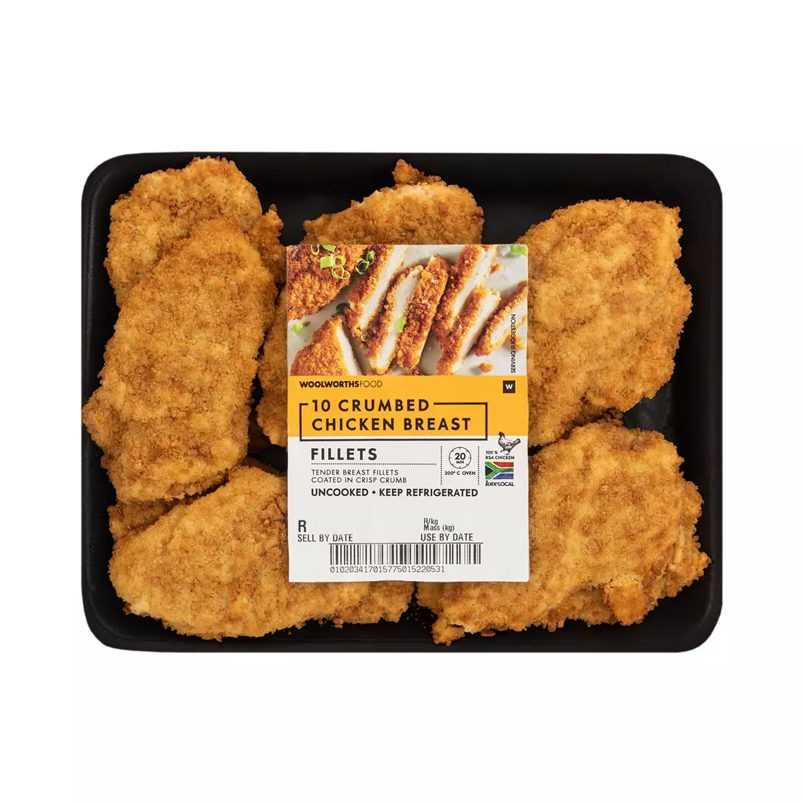 Crumbed Chicken Breast Fillets Avg 900g