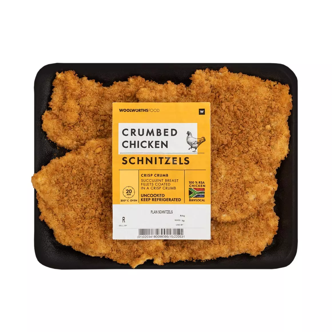 Crumbed Chicken Schnitzels Avg 700g