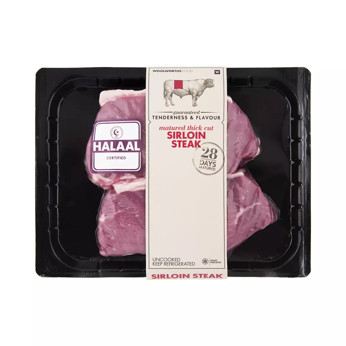 Halaal Matured Thick-Cut Beef Sirloin Steak Avg 600g