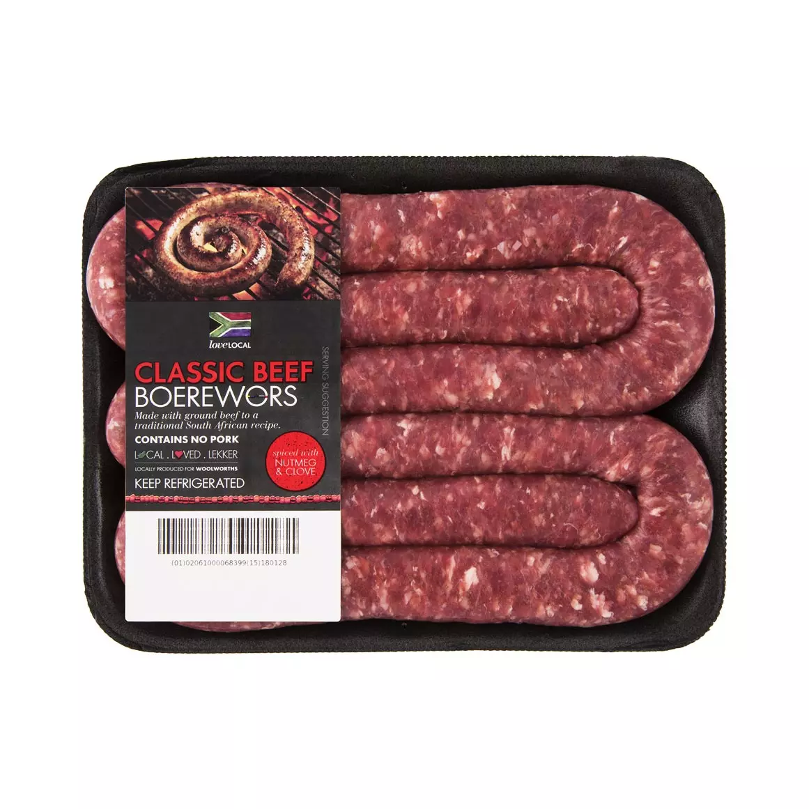 Classic Beef Boerewors Avg 500g