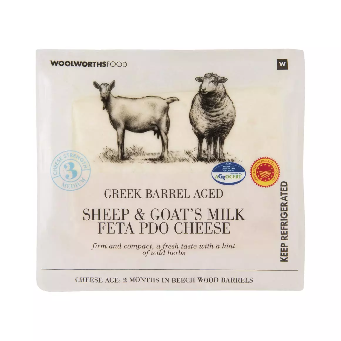 Sheep & Goats Milk Feta PDO Cheese Avg 180g Sheep & Goats Milk Feta PDO Cheese Avg 180g