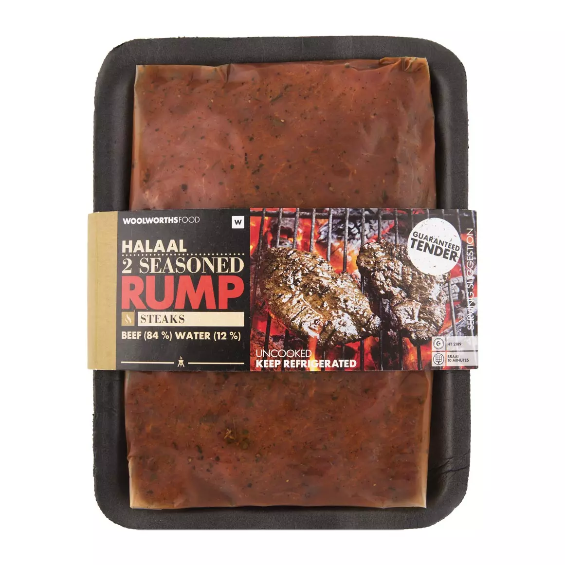 Halaal Seasoned Beef Rump Steaks Avg 300g Halaal Seasoned Beef Rump Steaks Avg 300g
