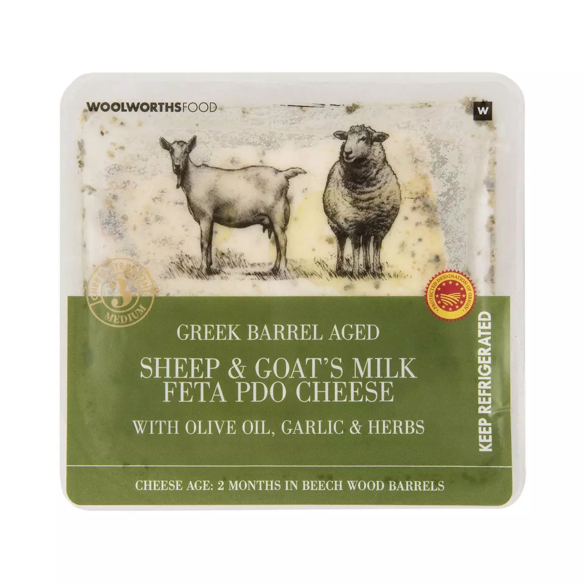 Sheep & Goat's Milk Feta PDO Cheese Avg 180g