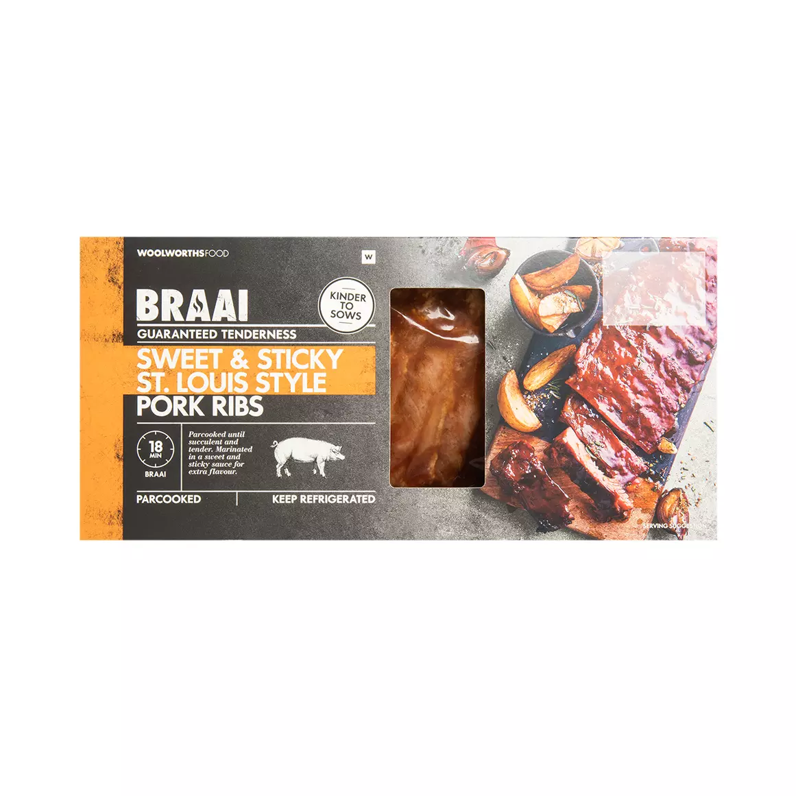 BBQ St.Louis Style Pork Belly Ribs Avg 1kg