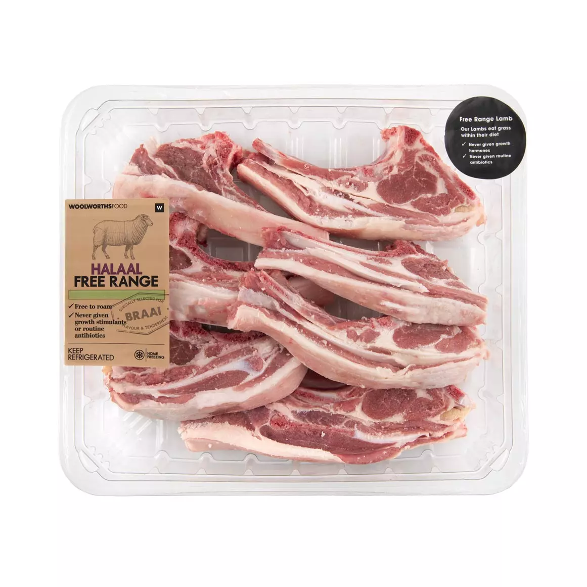 Halaal Free Range Lamb Chops Avg 1kg