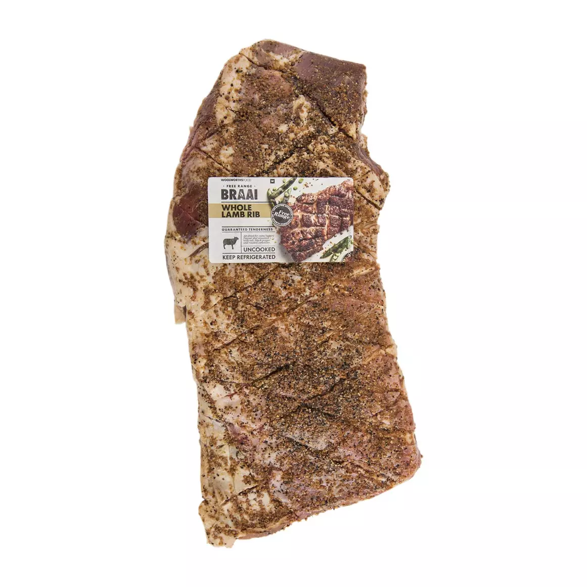 Free Range Salt, Pepper & Coriander Whole Lamb Rib Ave 1.3kg
