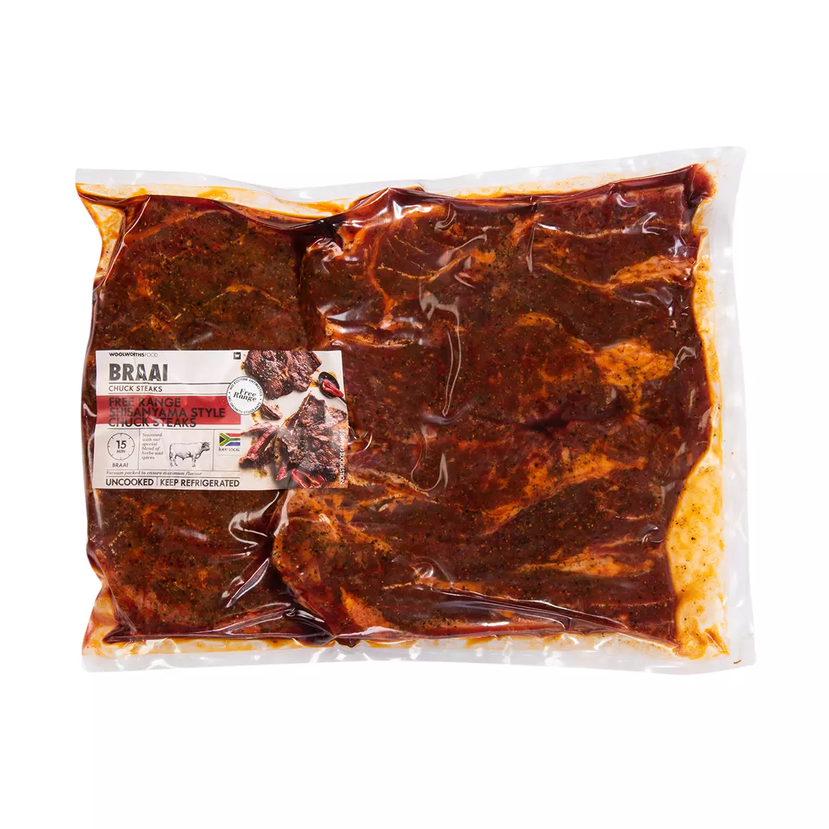 Free Range Shisanyama Style Chuck Steaks Avg 1.2kg