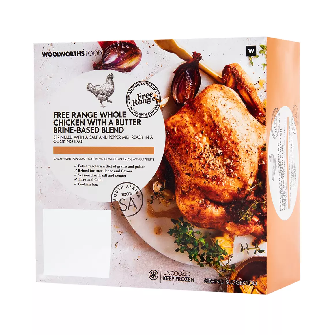 Frozen Free Range Whole Chicken Avg 2kg