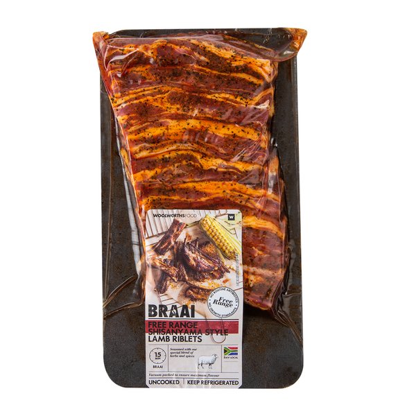 Free Range Shisanyama Style Lamb Riblets Avg 600g