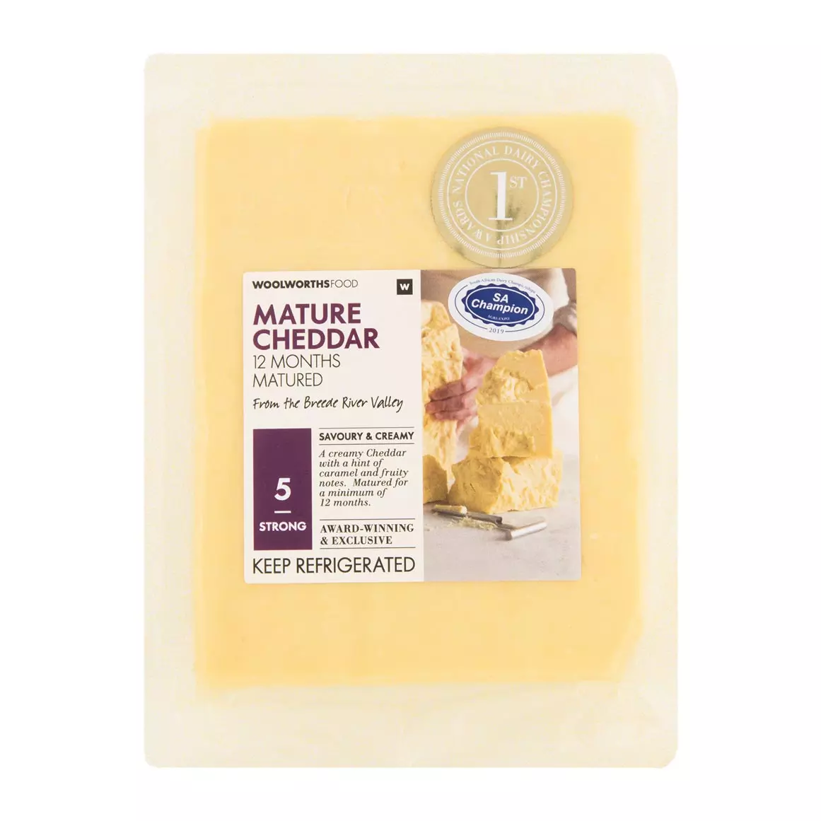 Mature Cheddar Cheese Avg 300g