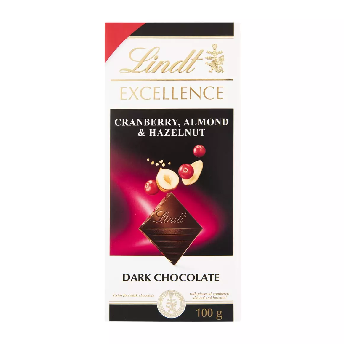 Lindt Excellence Cranberry, Almond and Hazelnut 100g Lindt Excellence Cranberry, Almond and Hazelnut 100g