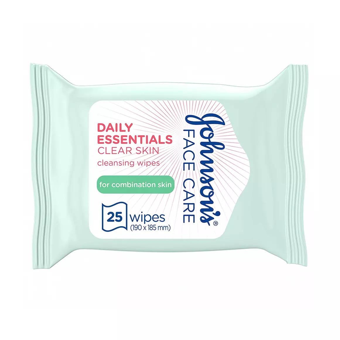 Johnson's Daily Essentials Clear Skin Cleansing Facial Wipes 25 pcs