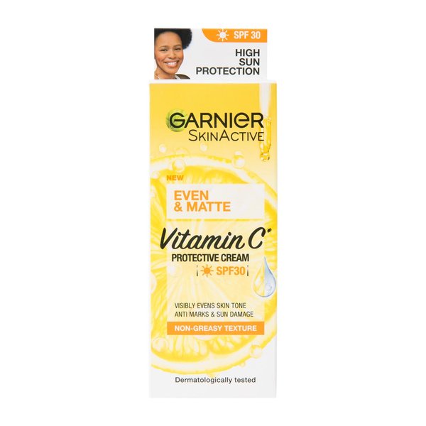 Garnier SkinActive Even and Matte Vitamin C Protective Day Cream 50ml Garnier SkinActive Even and Matte Vitamin C Protective Day Cream 50ml