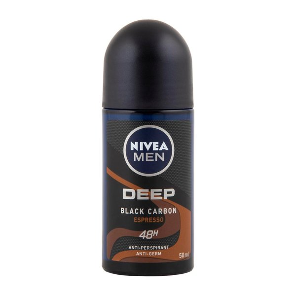 Nivea Men Deep Black Carbon Espresso Roll On 50ml Nivea Men Deep Black Carbon Espresso Roll On 50ml