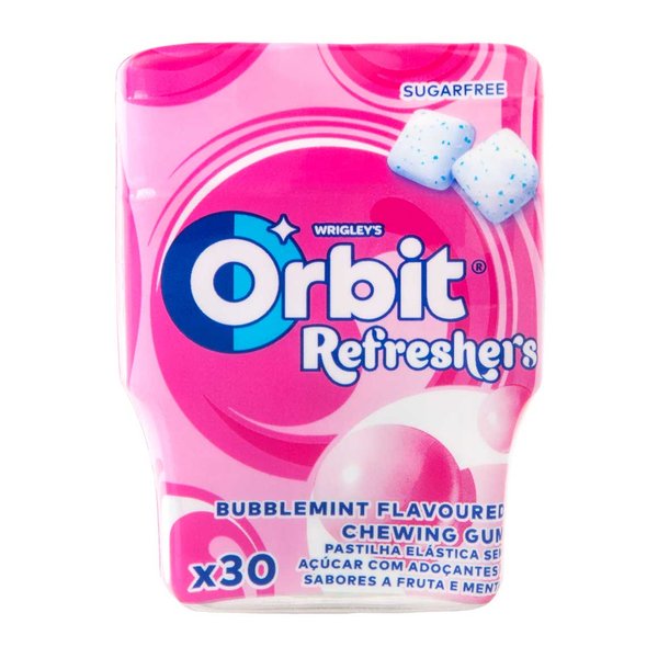 Orbit Refreshers Bubblemint Flavoured Sugar Free Chewing Gum 30pcs Orbit Refreshers Bubblemint Flavoured Sugar Free Chewing Gum 30pcs