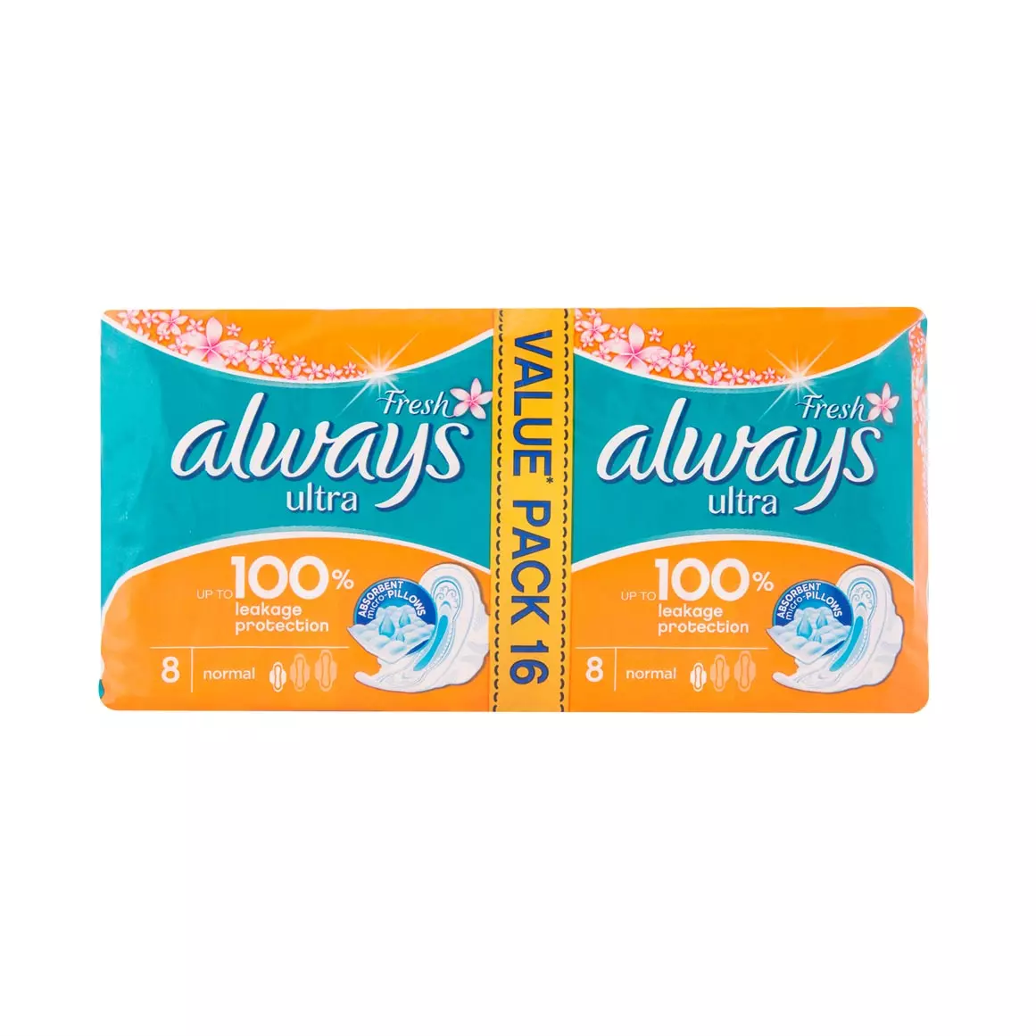 Always Ultra Fresh Normal Pads 2x8pk Always Ultra Fresh Normal Pads 2x8pk