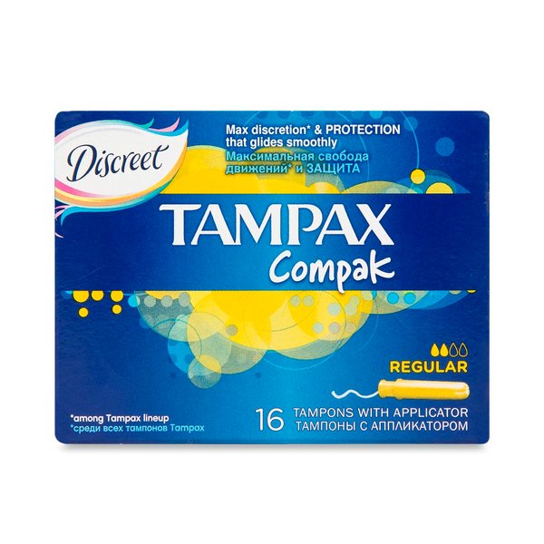 Tampax Compak Regular Tampons 16 Pcs Tampax Compak Regular Tampons 16 Pcs