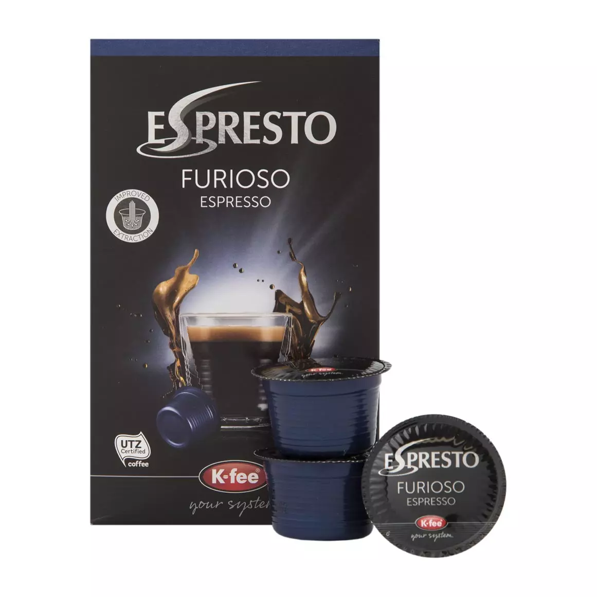 Espresto Furioso Espresso Coffee Capsules 16pk
