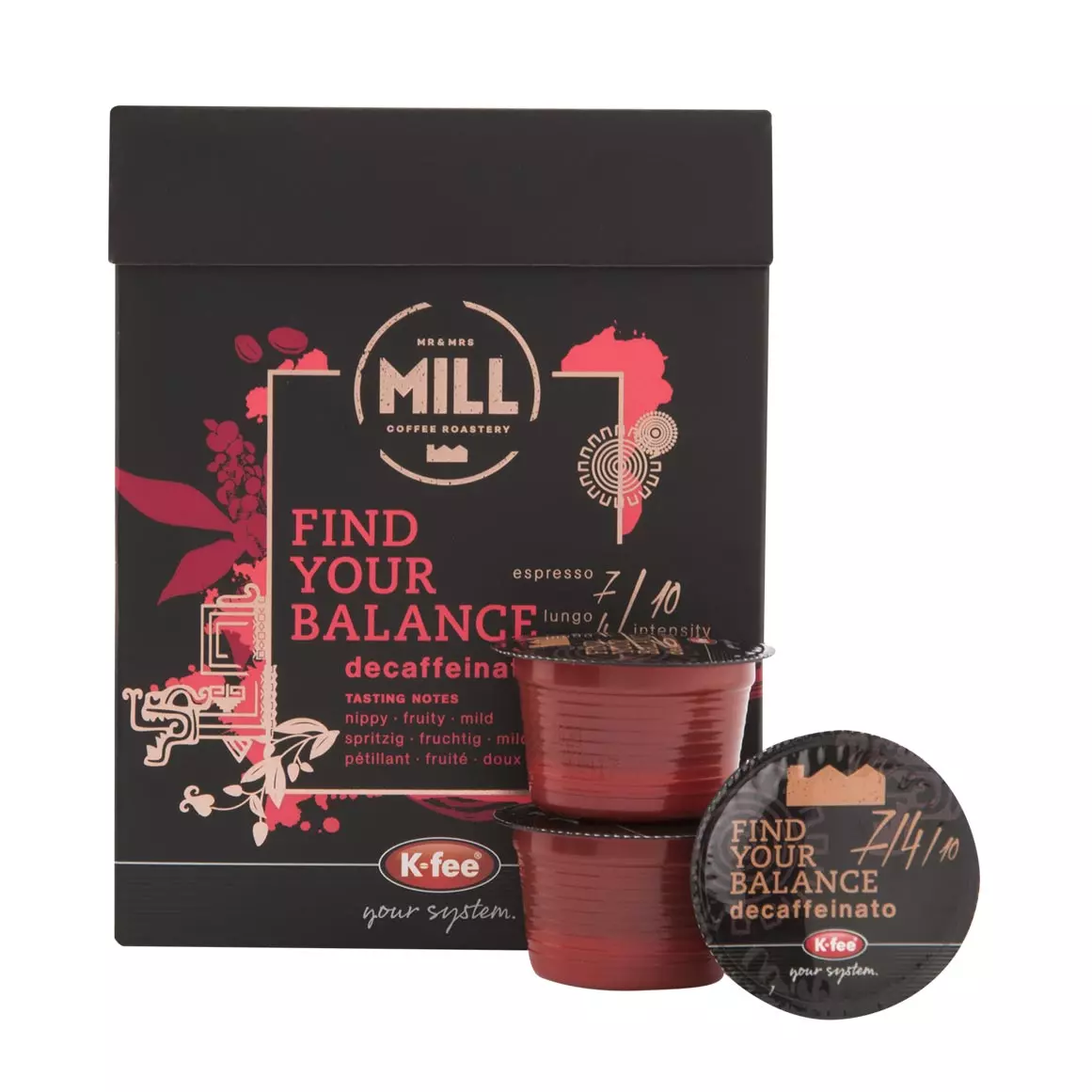 Mr and Mrs Mill Find Your Balance Decaf Capsules 12x7.8g