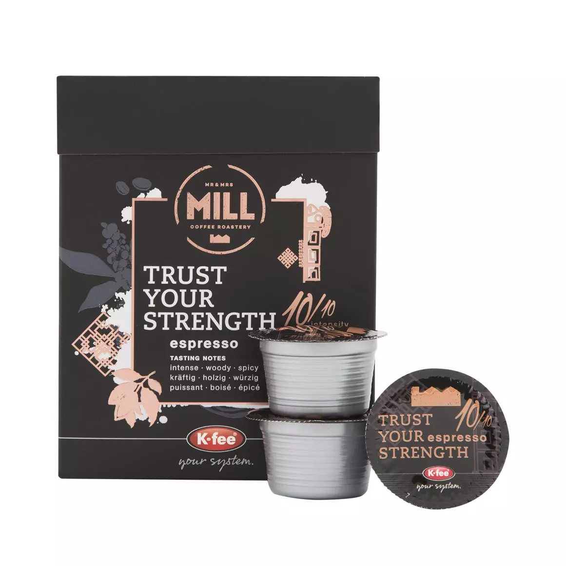 Mr and Mrs Mill Trust Your Strength Espresso Capsules 12x7.8g