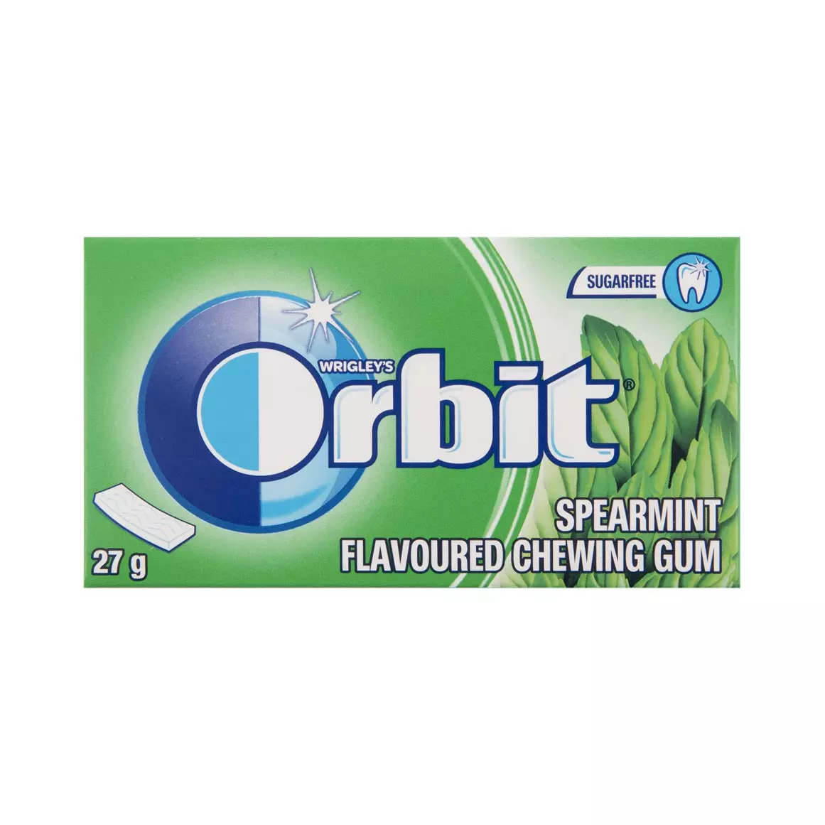 Wrigley's Orbit Spearmint Sugarfree Chewing Gum 14 Pcs Wrigley's Orbit Spearmint Sugarfree Chewing Gum 14 Pcs