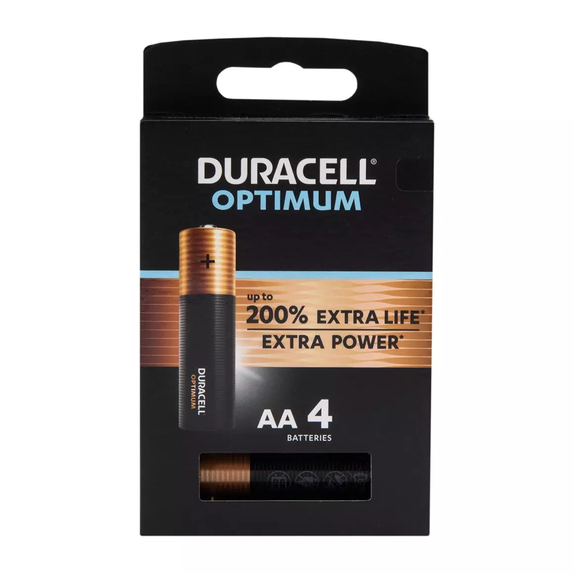 Duracell Optimum AA Batteries 4 pcs Duracell Optimum AA Batteries 4 pcs