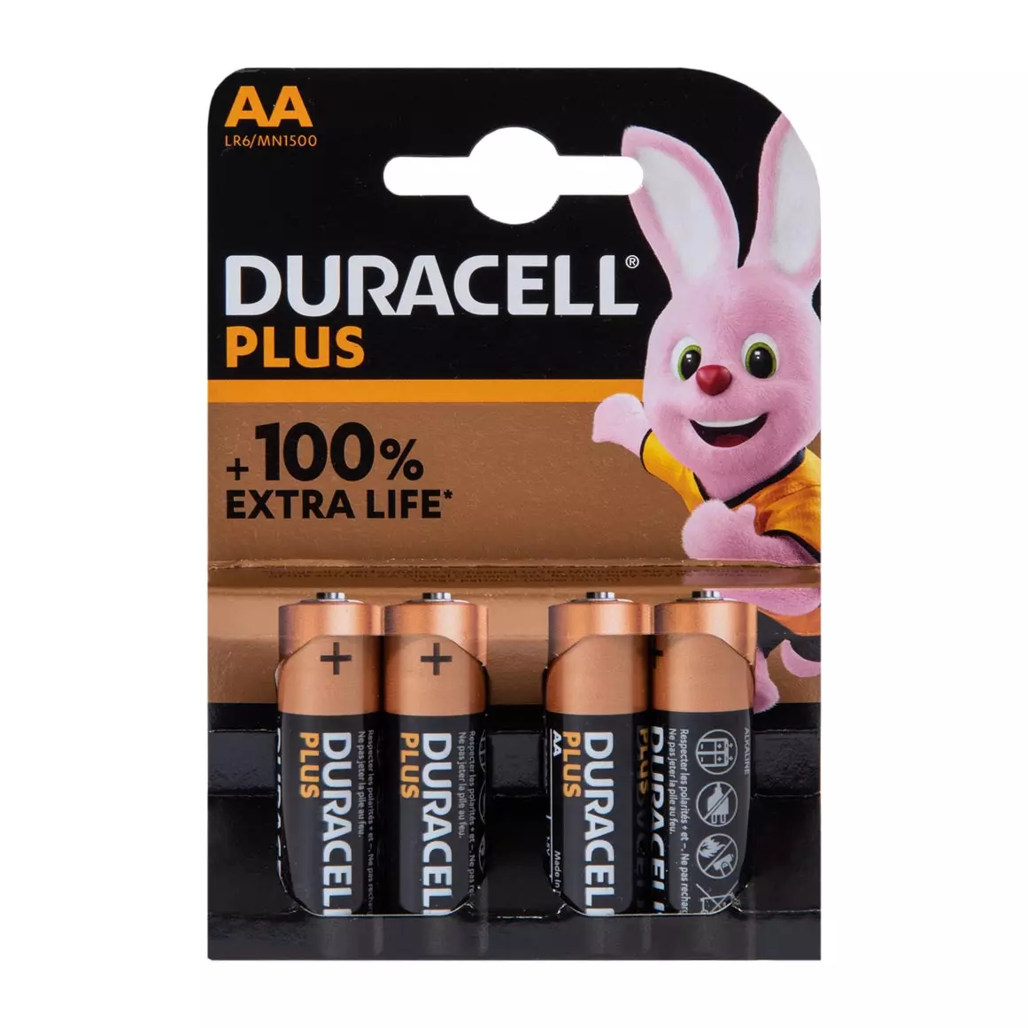 Duracell Plus AA Alkaline Batteries 4 pcs Duracell Plus AA Alkaline Batteries 4 pcs