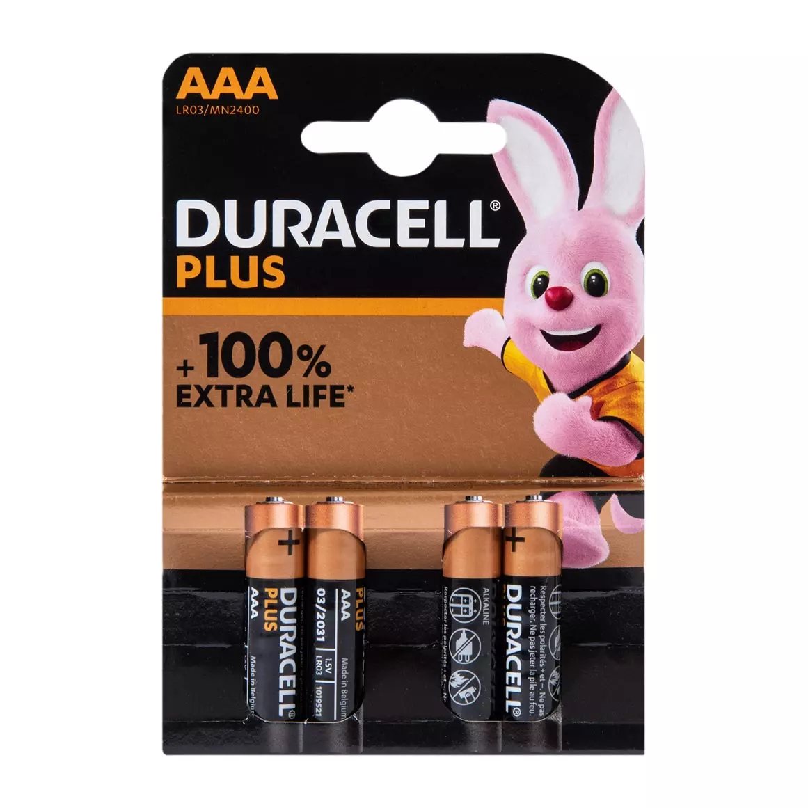 Duracell Plus AAA Alkaline Batteries 4 pcs Duracell Plus AAA Alkaline Batteries 4 pcs