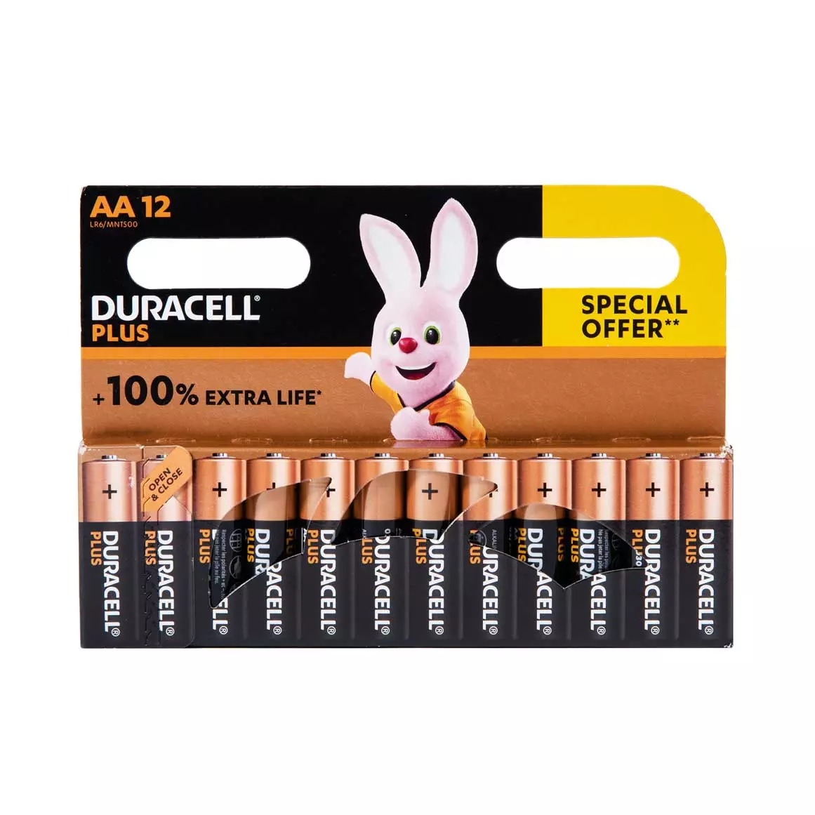 Duracell Plus AA Alkaline Batteries 12 pcs