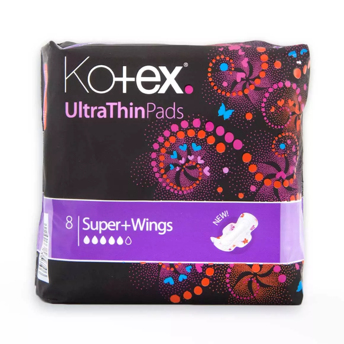 Kotex Super with Wings Ultra Thin Pads 8pk
