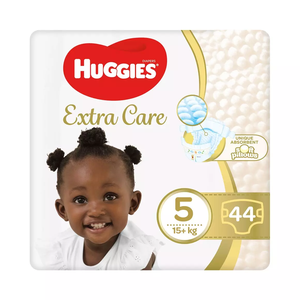 Huggies Extra Care Size 5 (15kg and up) Nappies 44pk Huggies Extra Care Size 5 (15kg and up) Nappies 44pk