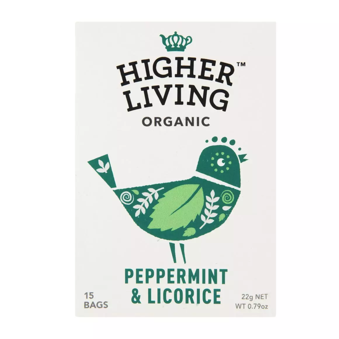 Higher Living™ Organic Peppermint and Licorice Teabags 15pk Higher Living™ Organic Peppermint and Licorice Teabags 15pk