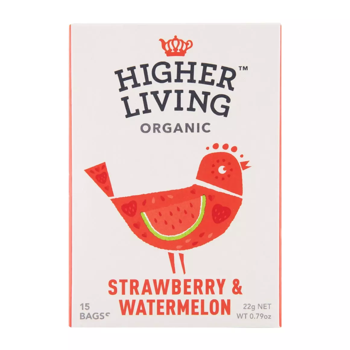 Higher Living™ Organic Strawberry and Watermelon Teabags 15pk Higher Living™ Organic Strawberry and Watermelon Teabags 15pk