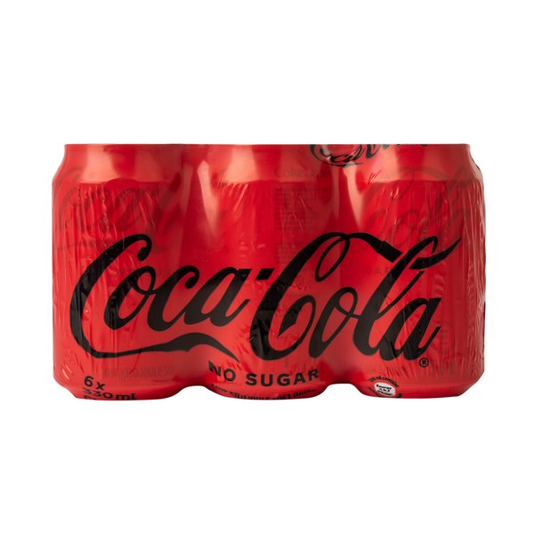  Coca?Cola No Sugar Soft Drink 6x330ml Cans