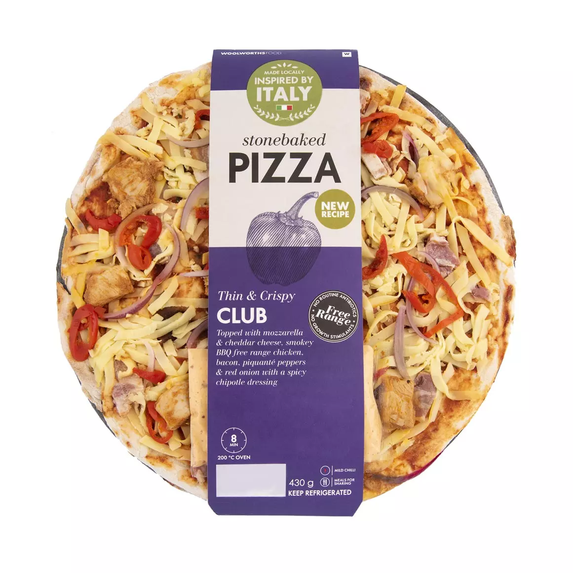 Stonebaked Club Pizza 430g Stonebaked Club Pizza 430g