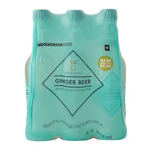 Sparkling Ginger Beer Flavoured Drink 6x275ml Sparkling Ginger Beer Flavoured Drink 6x275ml