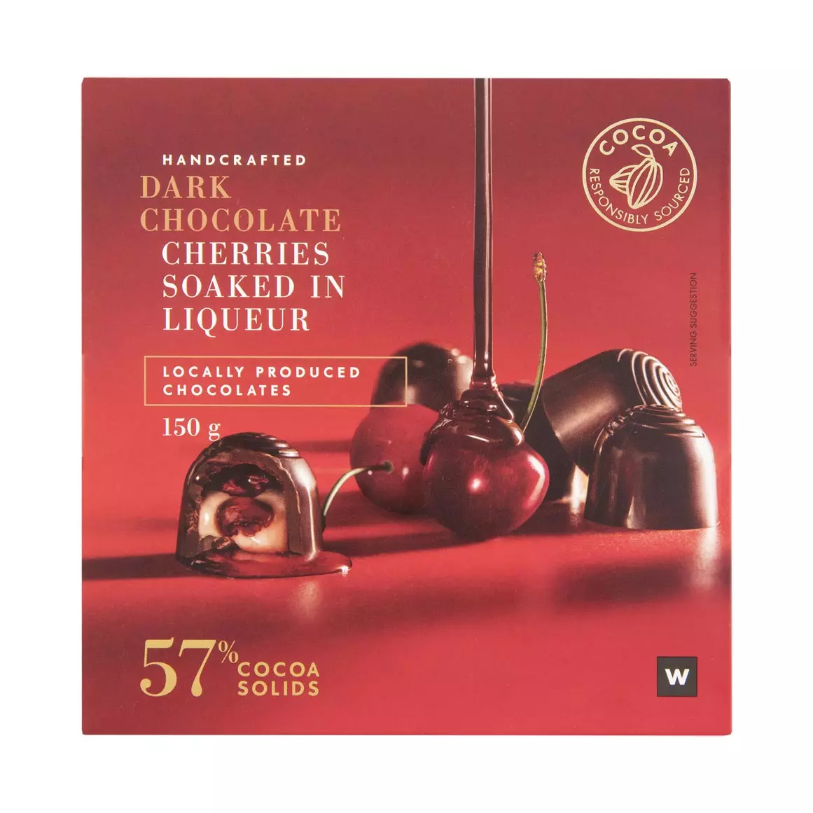 Dark Chocolate Liqueur Soaked Cherries 150g