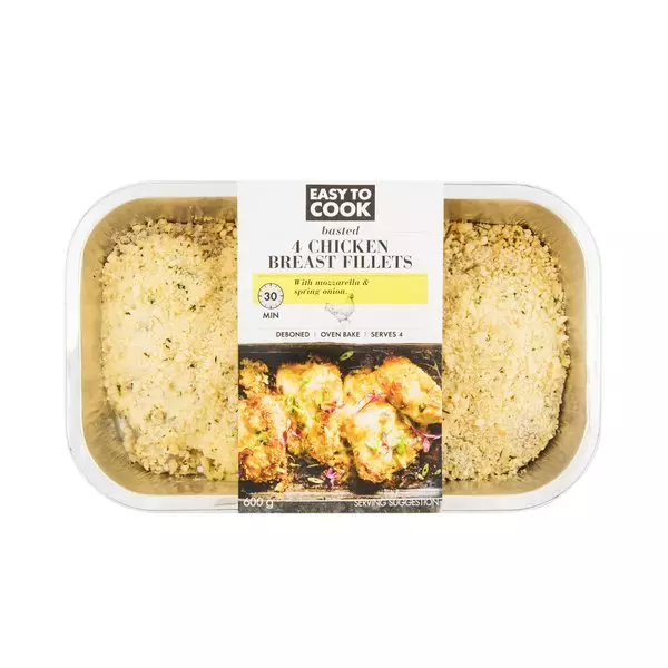 Easy to Cook Basted Chicken Breast Fillets 600g Easy to Cook Basted Chicken Breast Fillets 600g