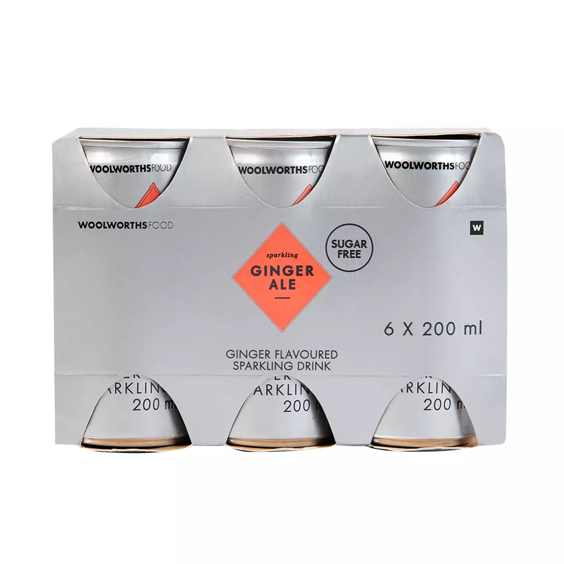 Sugar Free Ginger Ale Sparkling Drink Cans 6x200ml Sugar Free Ginger Ale Sparkling Drink Cans 6x200ml