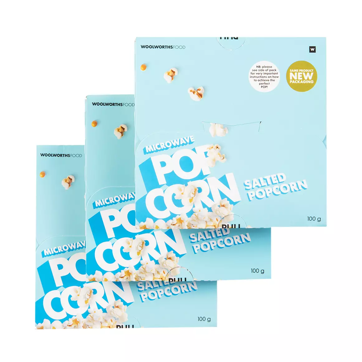 Salt Flavoured Microwave Popcorn 3x100g