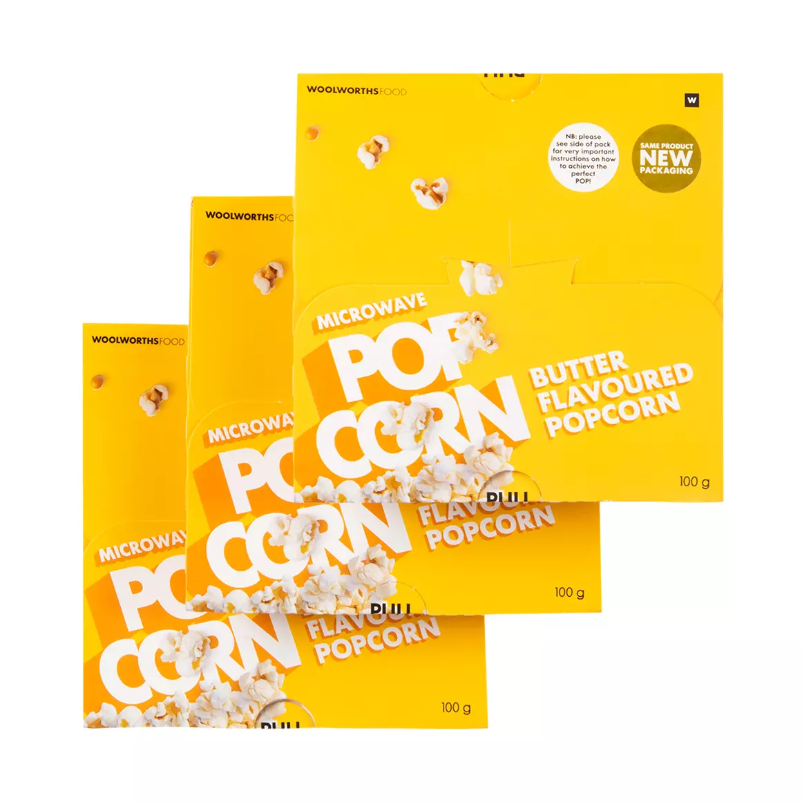 Butter Flavoured Microwave Popcorn 3x100g