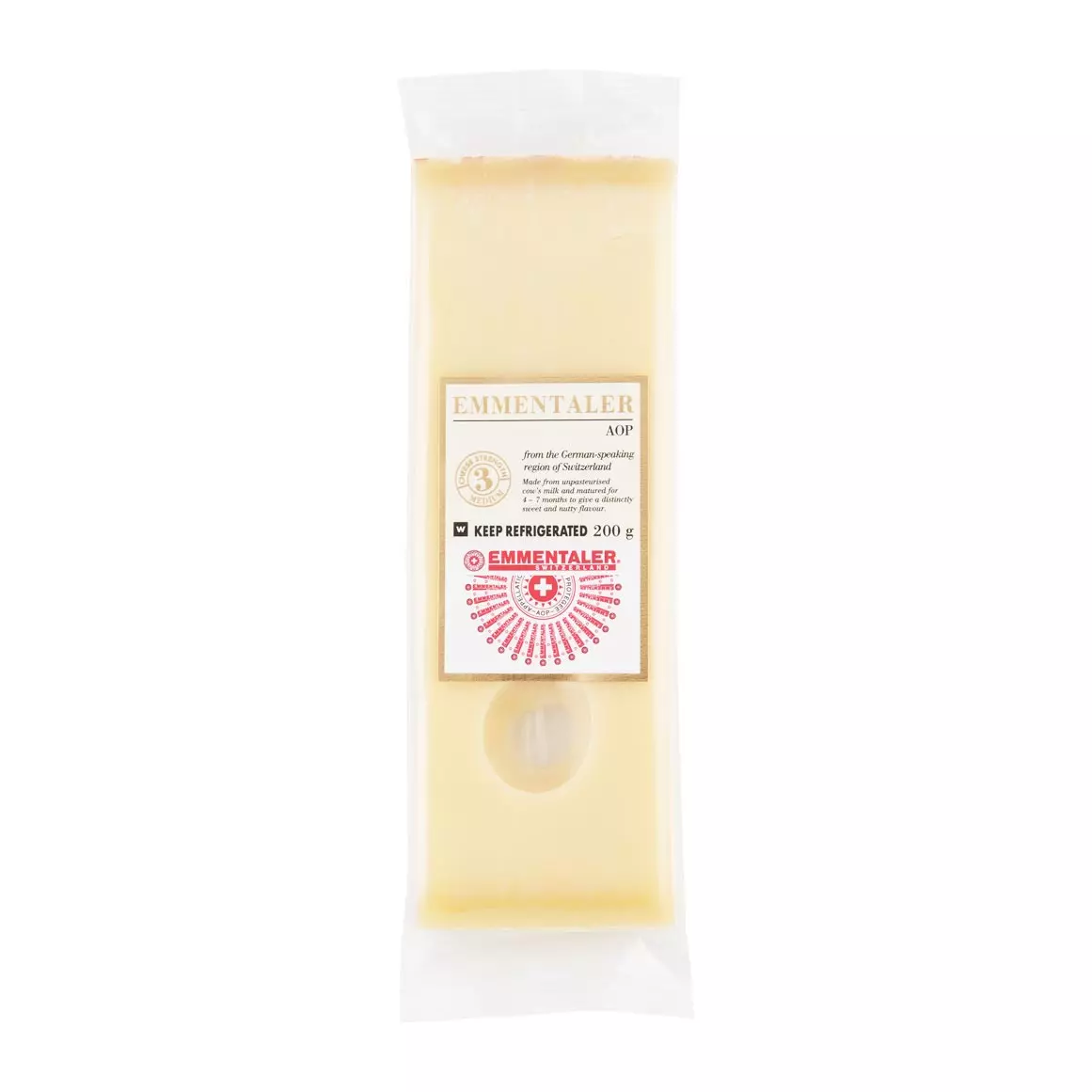 Emmentaler Swiss Cheese 200g Emmentaler Swiss Cheese 200g