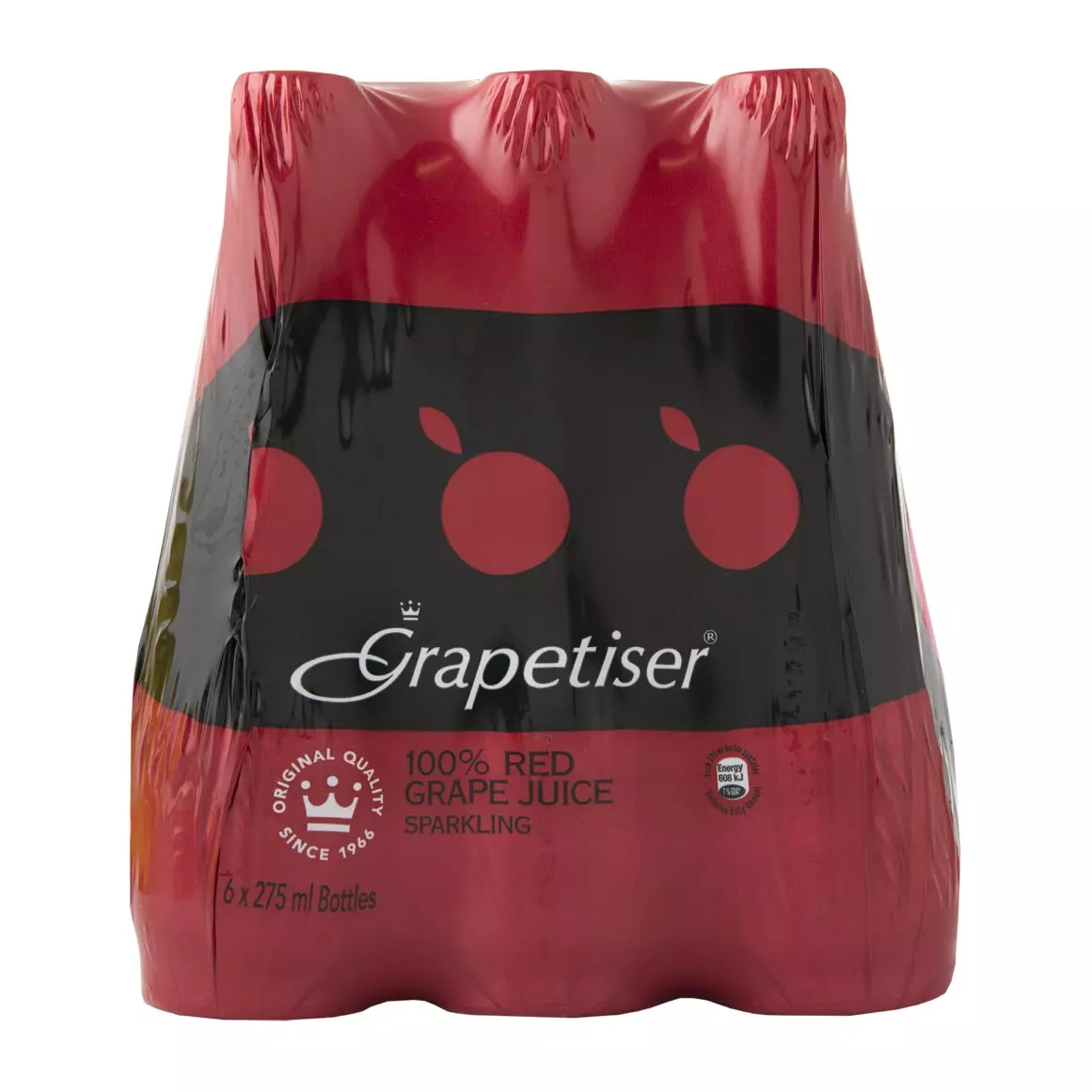 Grapetiser 100% Sparkling Red Grape Juice 6x275ml Grapetiser 100% Sparkling Red Grape Juice 6x275ml