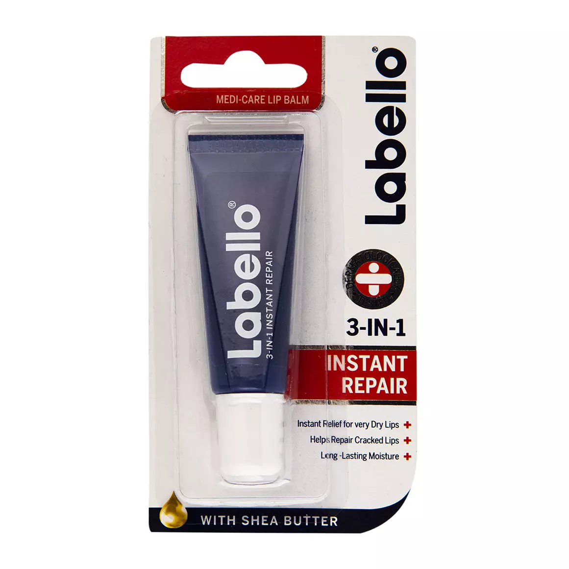 Labello 3-in-1 Instant Repair Lip Balm 10g Labello 3-in-1 Instant Repair Lip Balm 10g