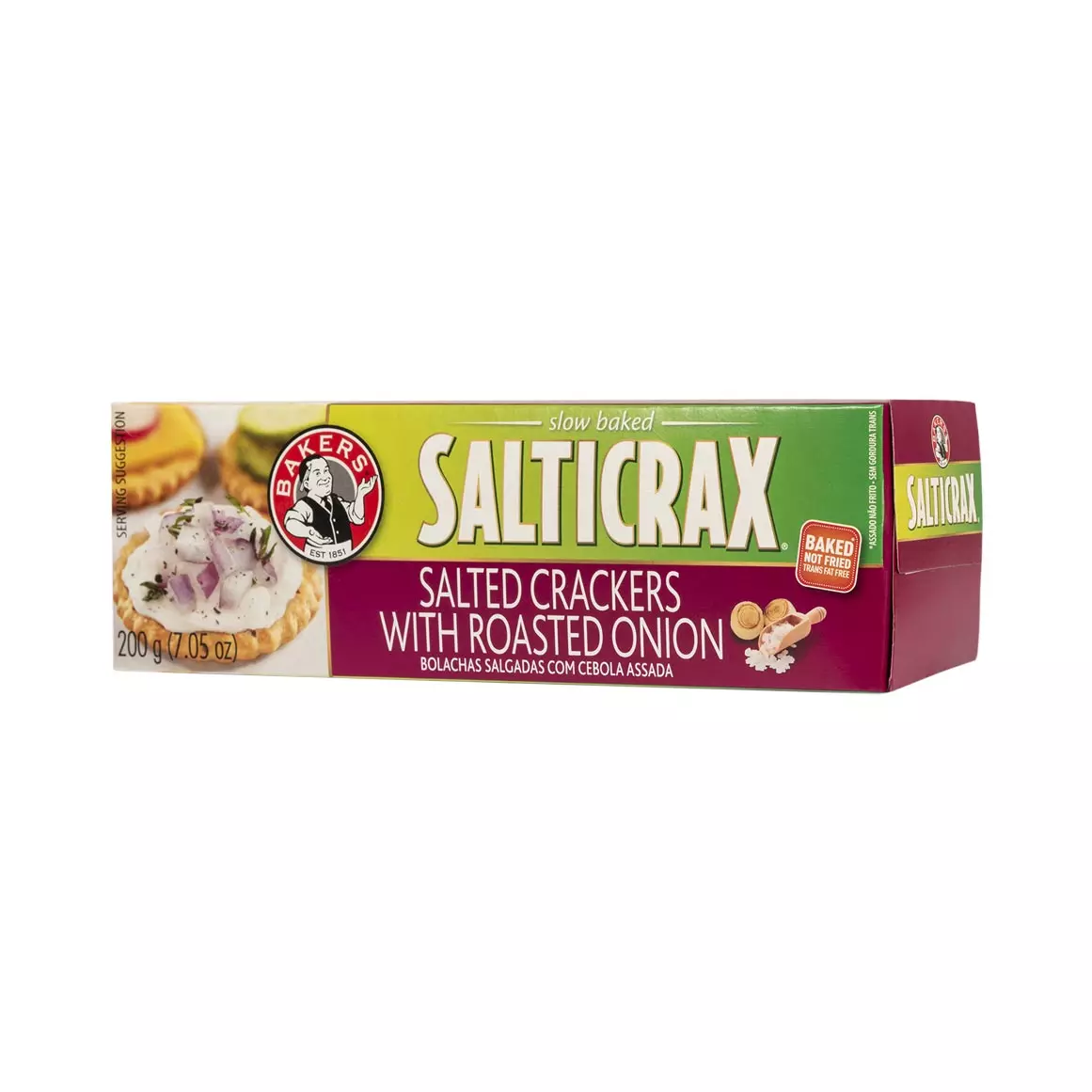 Bakers Salticrax With Roasted Onion 200g Bakers Salticrax With Roasted Onion 200g
