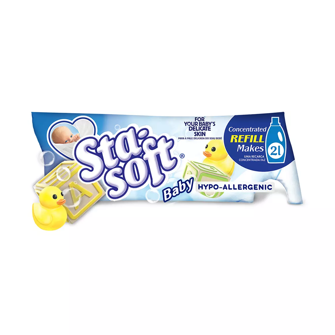 Sta-Soft Hypo-Allergenic Baby Fabric Softener Refill 500ml Sta-Soft Hypo-Allergenic Baby Fabric Softener Refill 500ml